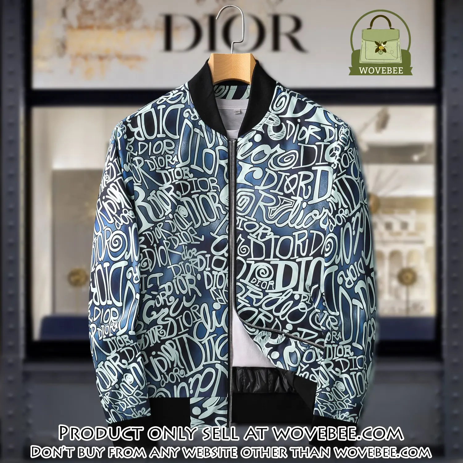 Dior luxury brand varsity zipper jacket vst1066 wvb1316582